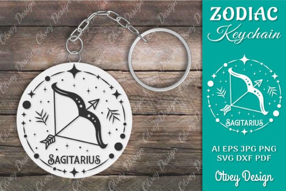 Download Zodiac Keychain SVG | Keychain Design - Premium Resources