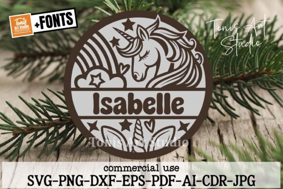 Download Unicorn Name Sign SVG Laser Cut File - Laser cut file Collection