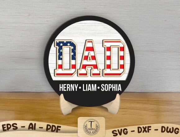 Download Personalized Dad Sign Laser Cut File SVG - Laser cut file Collection