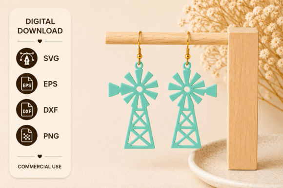 Download Western Earrings SVG Laser Cut File - Laser cut file Collection