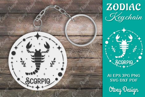 Download Zodiac Keychain SVG | Keychain Design - Premium Resources