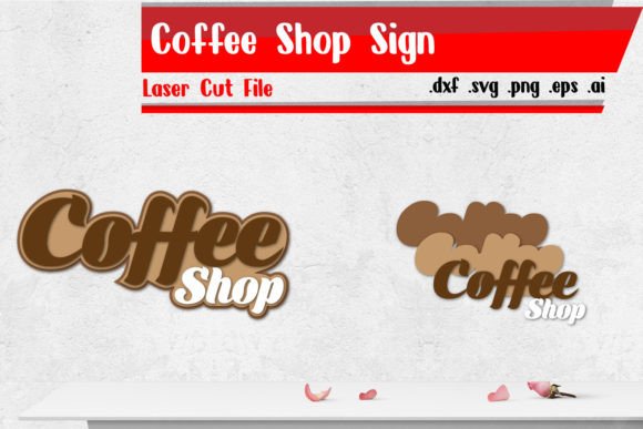 Download Coffee Shop Sign - Laser Cut Files - Laser cut file Collection