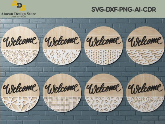 Download Door Hanger SVG Bundle / Laser Cut Files - Laser cut file Collection