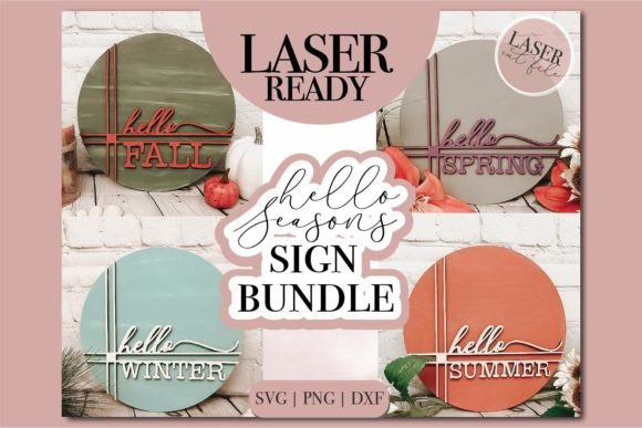 Download Hello Seasons SVG Bundle Laser Cut Files - Laser cut file Collection