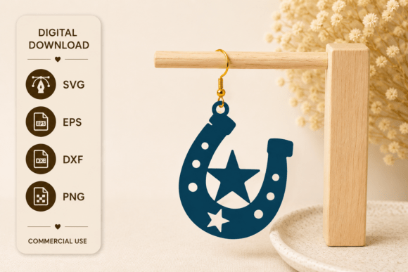 Download Western Earrings SVG Laser Cut File - Laser cut file Collection