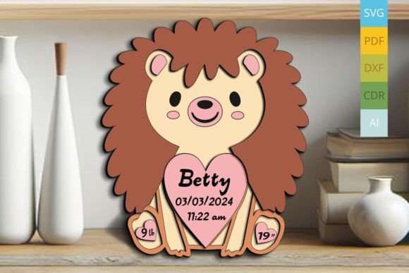 Download Hedgehog Baby Birth Announcement Sign - Premium Resources