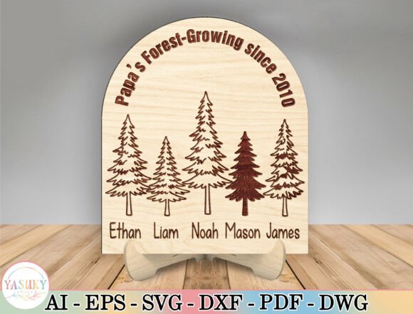 Download Papa's Forest Sign Laser Cut File Svg - Laser cut file Collection