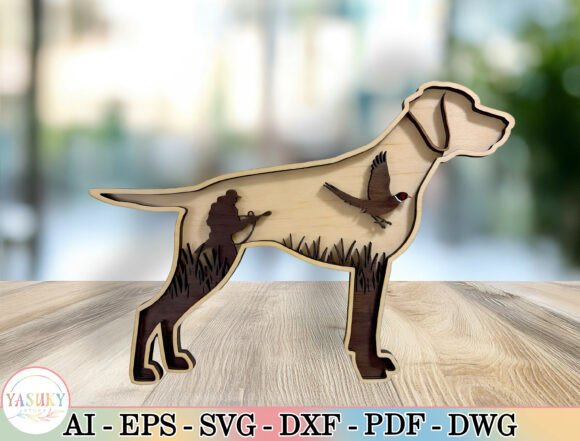 Download Layered Hunting Dog Laser Cut File SVG - Laser cut file Collection