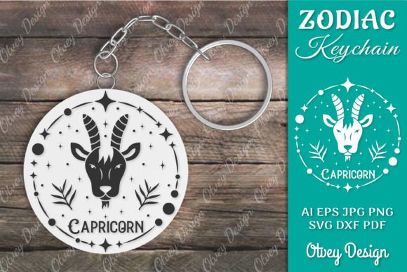 Download Zodiac Keychain SVG | Keychain Design - Premium Resources