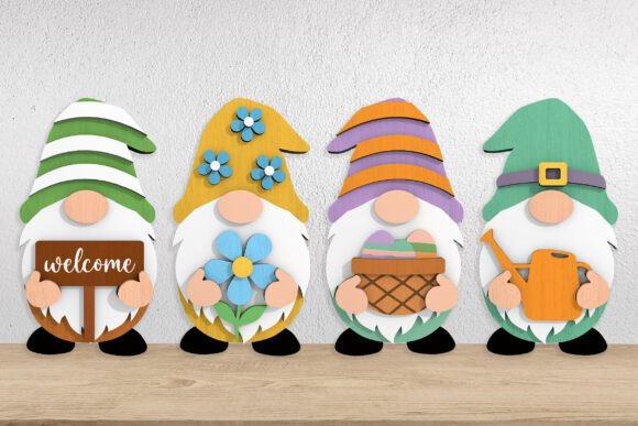 Download Spring Gnome Bundle Laser Cut Files - Laser cut file Collection
