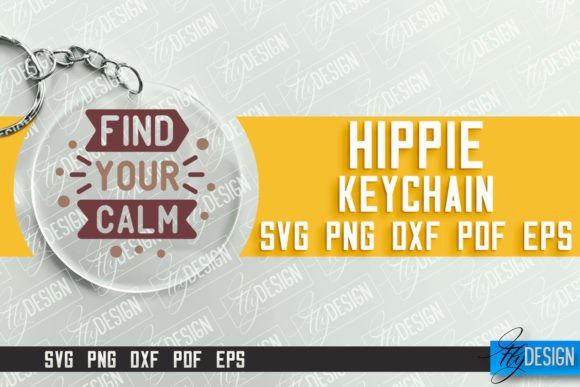 Download Hippie Keychain Design | Round Keychain - Keychain design Collection