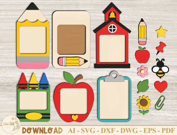 Download Classroom Note Holder Laser Cut File - Laser cut file Collection