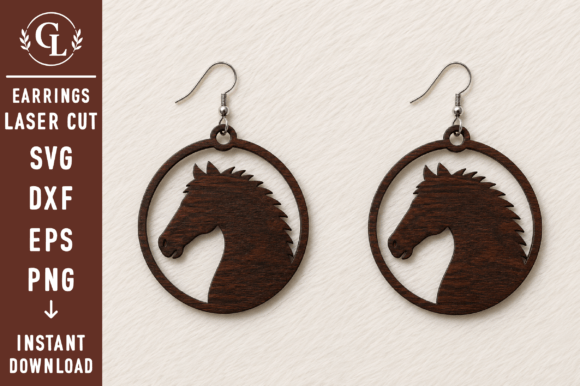 Download Western Earrings SVG Laser Cut File - Laser cut file Collection