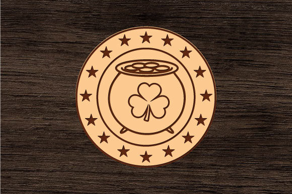 Download Lucky Coin Laser Cut Files for Glowforge - Laser cut file Collection