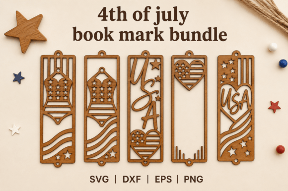Download Patriotic Bookmark Laser Cut Files - Laser cut file Collection