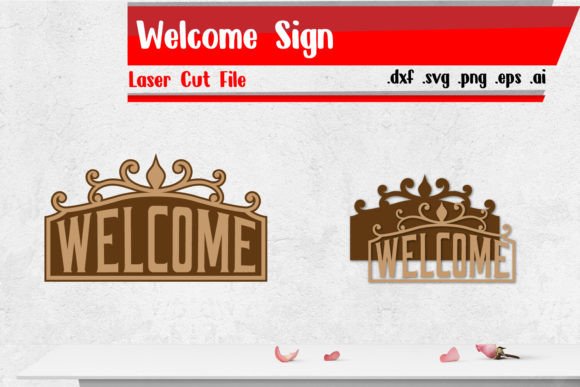 Download Welcome Sign Laser Cut Files - Laser cut file Collection