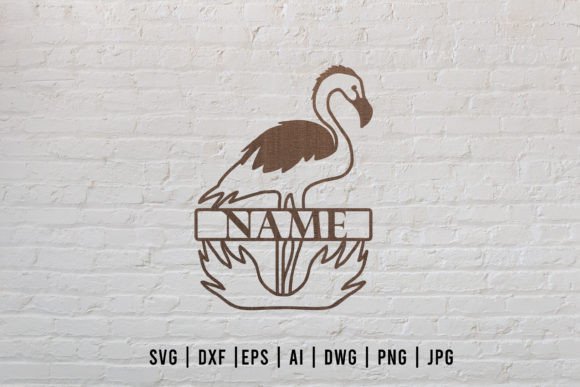 Download Flamingo Laser Cut Name Sign - Laser cut name sign Collection