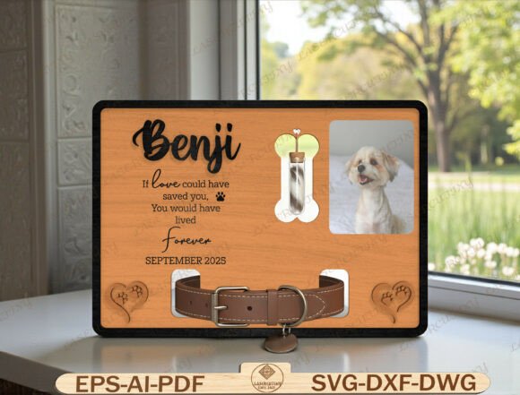 Download Personalized Dog Memorial Laser Cut File - Laser cut file Collection