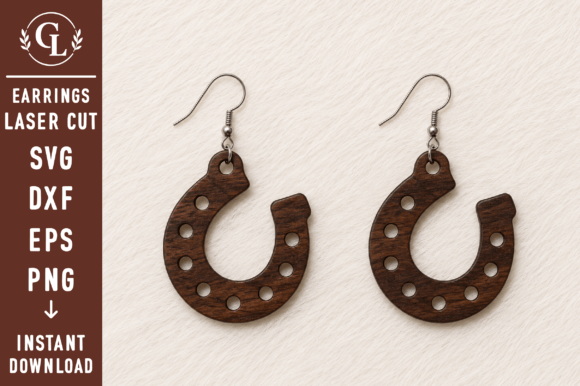 Download Western Earrings SVG Laser Cut File - Laser cut file Collection