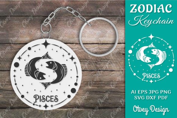Download Zodiac Keychain SVG | Keychain Design - Premium Resources