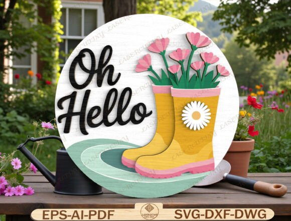 Download Garden Welcome Sign Laser Cut File - Laser cut file Collection